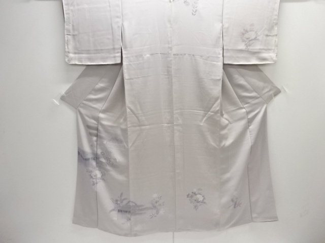 未使用品　草花模様訪問着